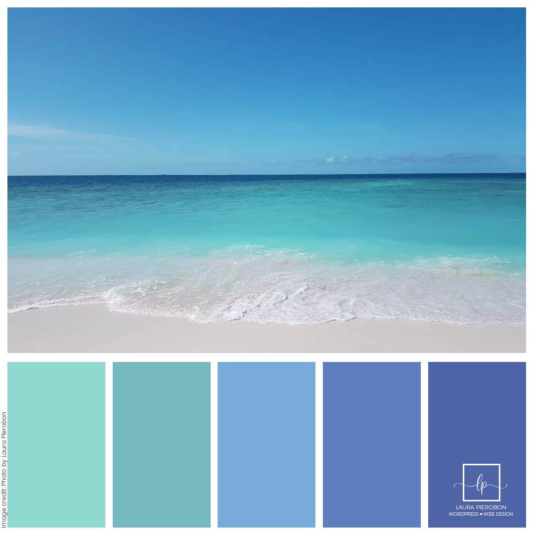 Palette colori di Agosto 2021 © Laura Pierobon - WordPress ❤︎ Web Design