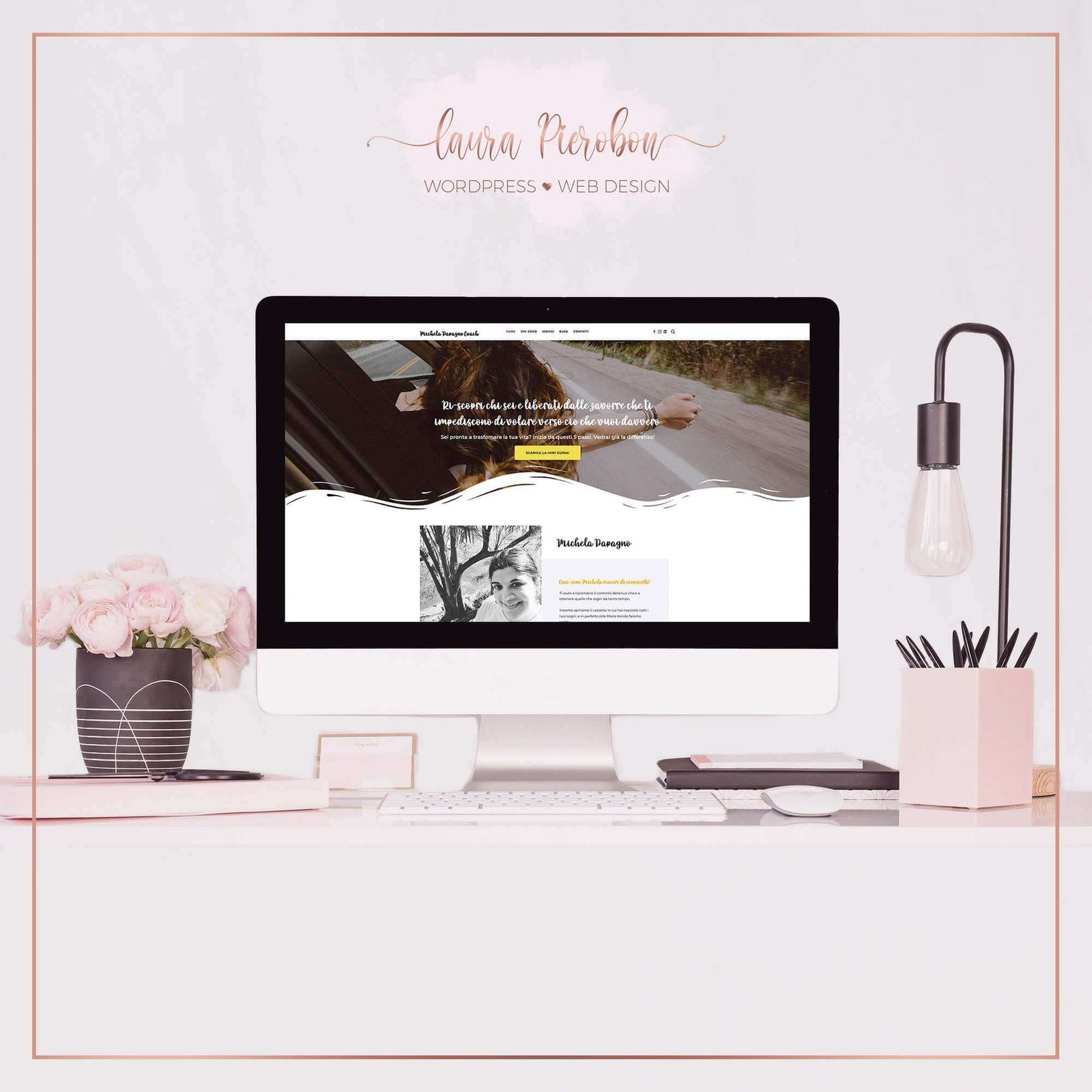 Portfolio - Sito Michela Papagno © Laura Pierobon – WordPress ❤︎ Web Design