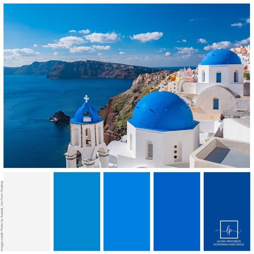 Palette colori di Agosto 2022 © Laura Pierobon - WordPress ❤︎ Web Design
