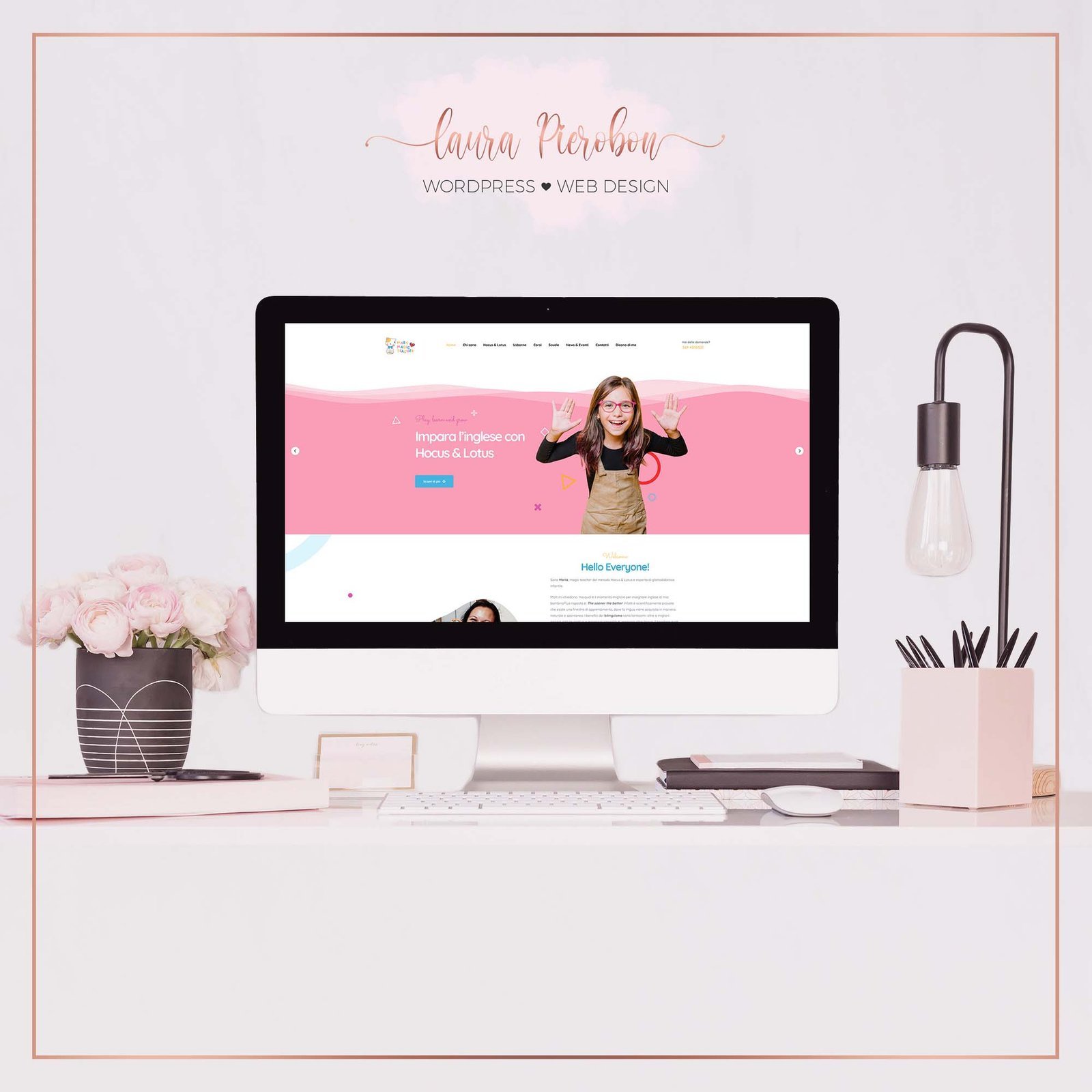 Portfolio - Sito Mary Magic Teacher © Laura Pierobon – WordPress ❤︎ Web Design